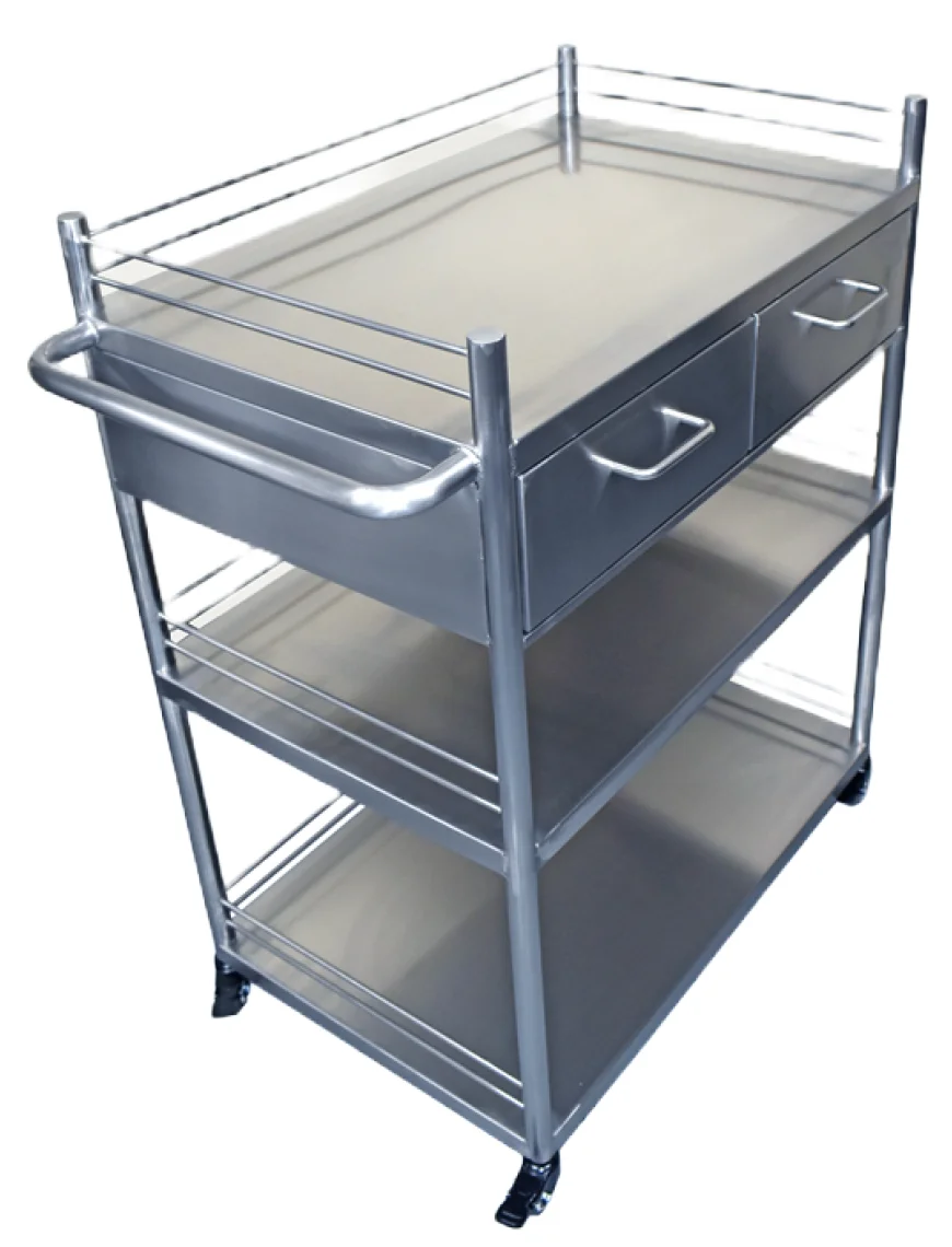 Carro auxiliar de acero inoxidable