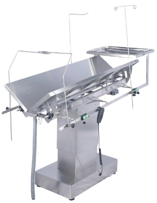 Mesa veterinaria de operaciones